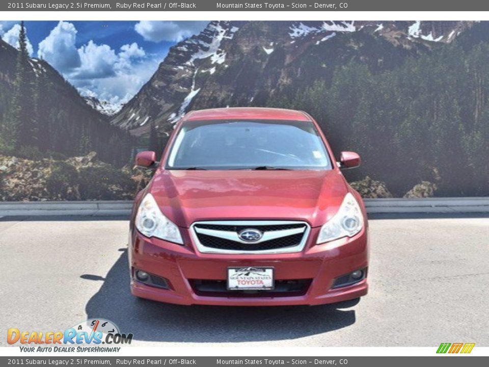 2011 Subaru Legacy 2.5i Premium Ruby Red Pearl / Off-Black Photo #3