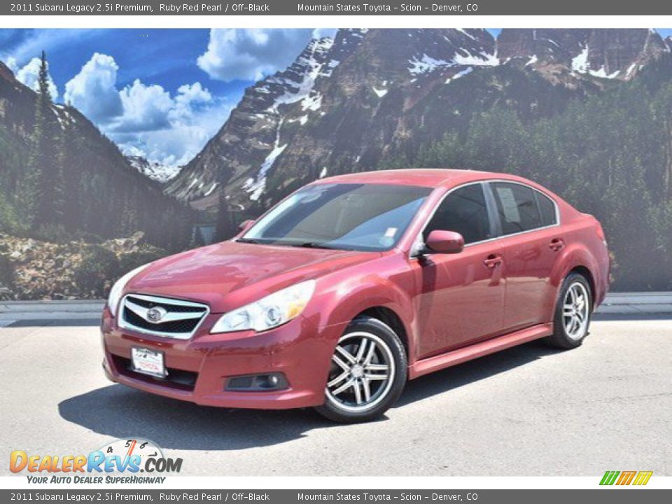 2011 Subaru Legacy 2.5i Premium Ruby Red Pearl / Off-Black Photo #4