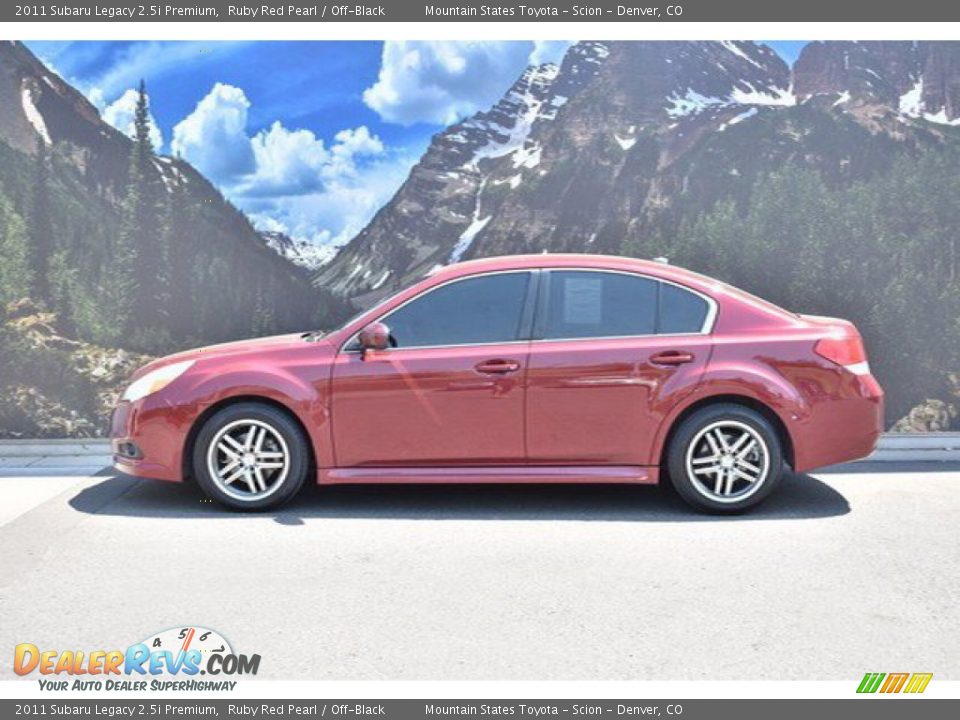 2011 Subaru Legacy 2.5i Premium Ruby Red Pearl / Off-Black Photo #5