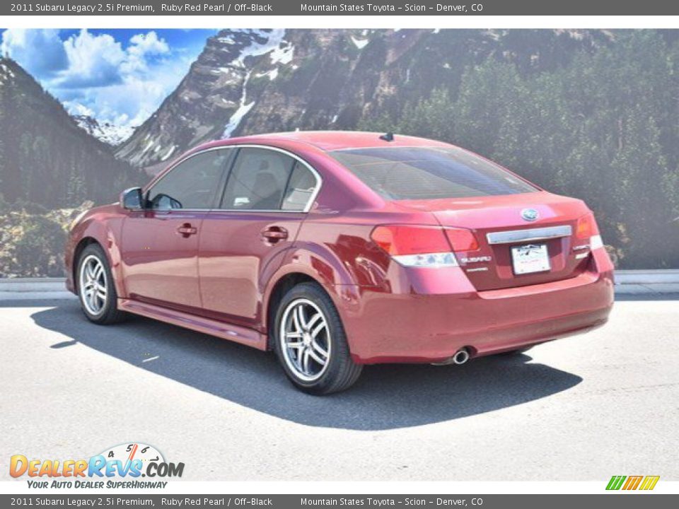 2011 Subaru Legacy 2.5i Premium Ruby Red Pearl / Off-Black Photo #6