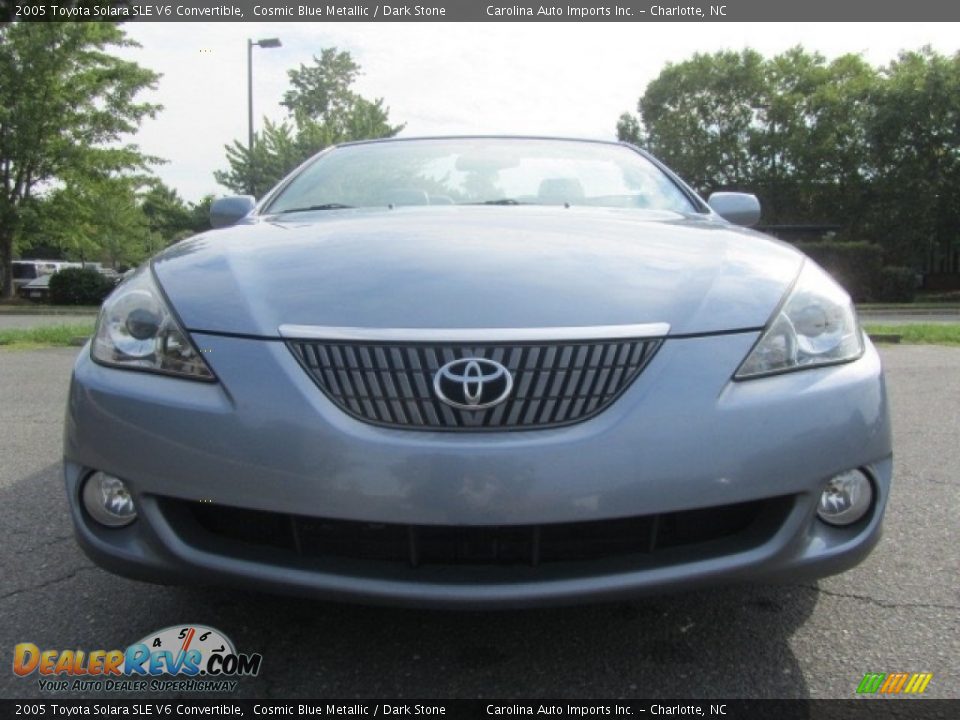 2005 Toyota Solara SLE V6 Convertible Cosmic Blue Metallic / Dark Stone Photo #4