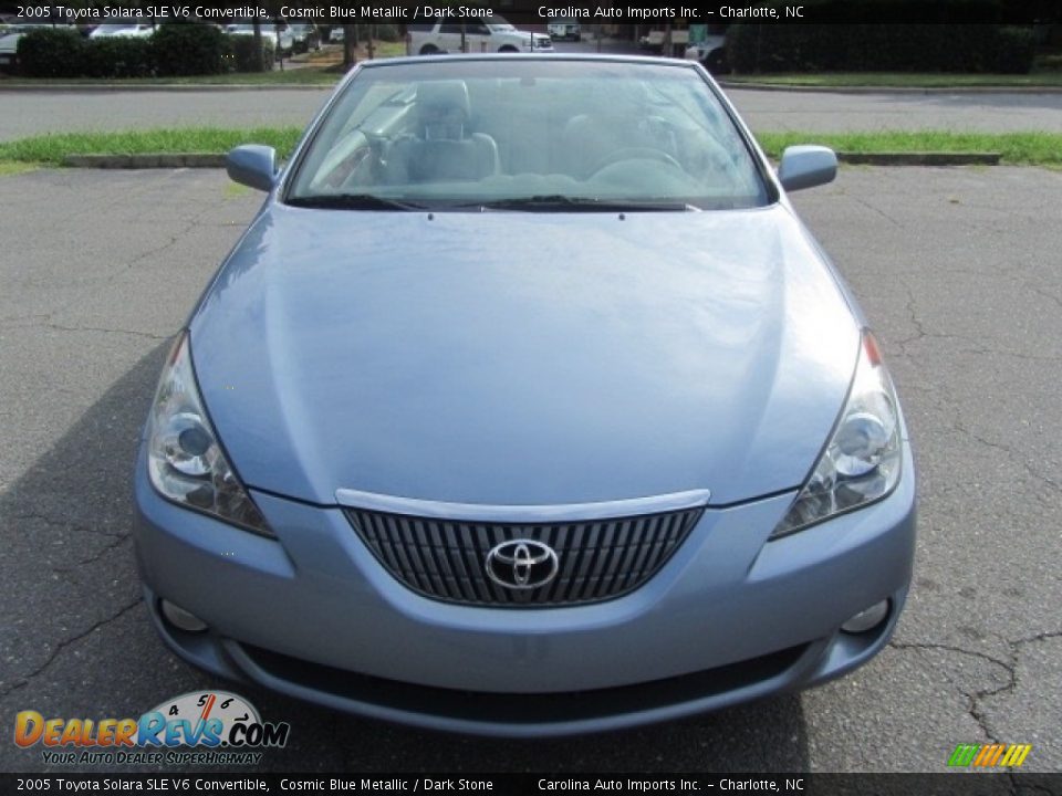 2005 Toyota Solara SLE V6 Convertible Cosmic Blue Metallic / Dark Stone Photo #5