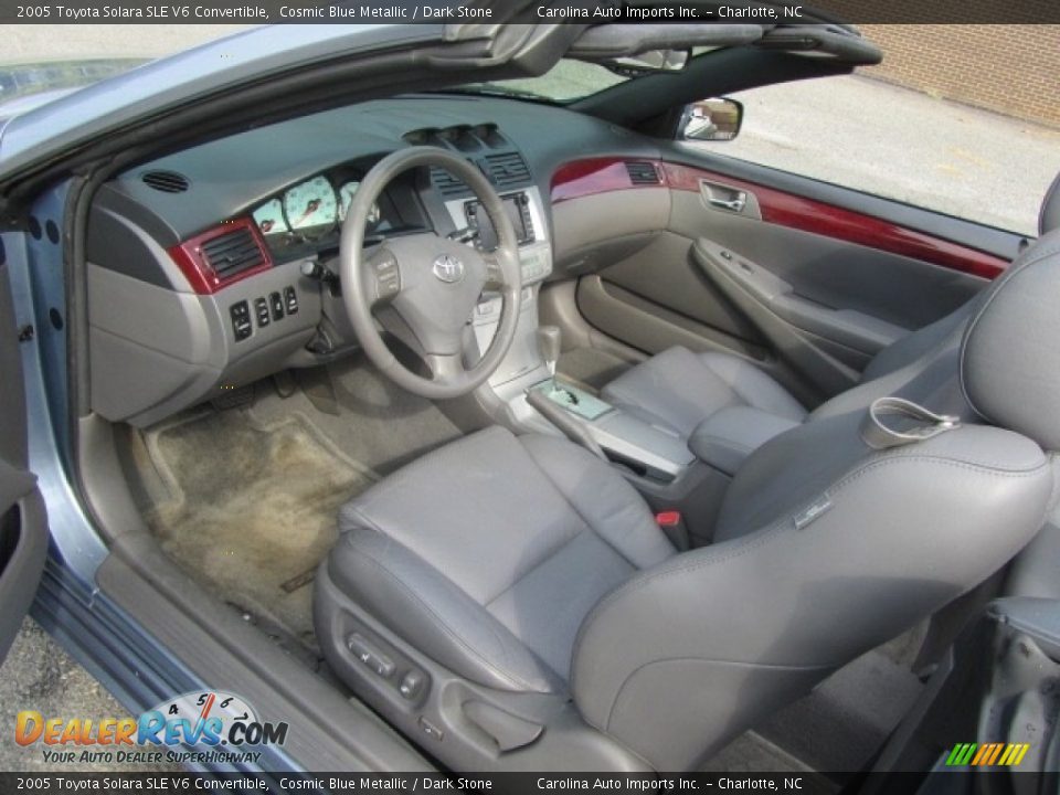 Dark Stone Interior - 2005 Toyota Solara SLE V6 Convertible Photo #19