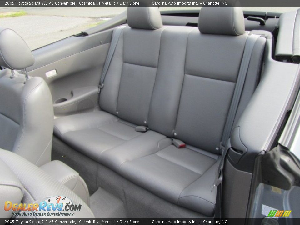 Rear Seat of 2005 Toyota Solara SLE V6 Convertible Photo #21