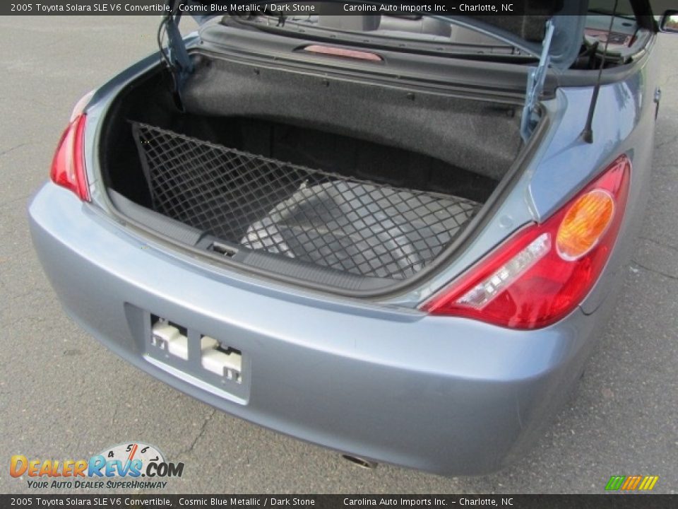 2005 Toyota Solara SLE V6 Convertible Cosmic Blue Metallic / Dark Stone Photo #22