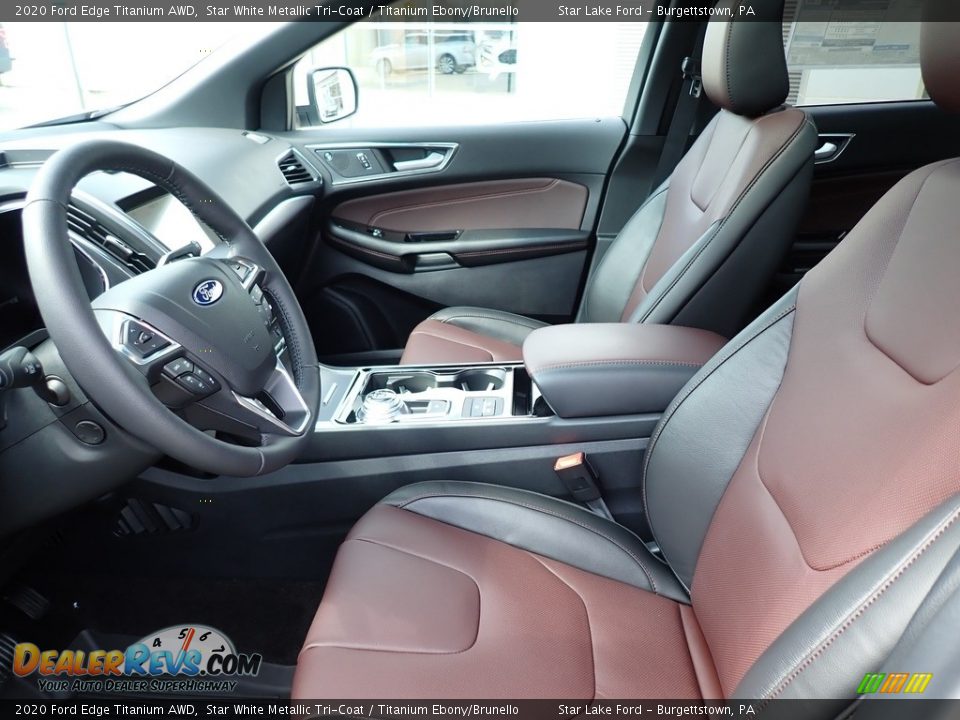 Front Seat of 2020 Ford Edge Titanium AWD Photo #10