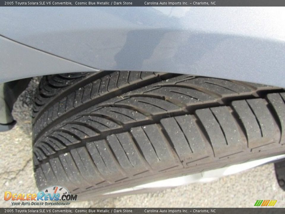 2005 Toyota Solara SLE V6 Convertible Cosmic Blue Metallic / Dark Stone Photo #27