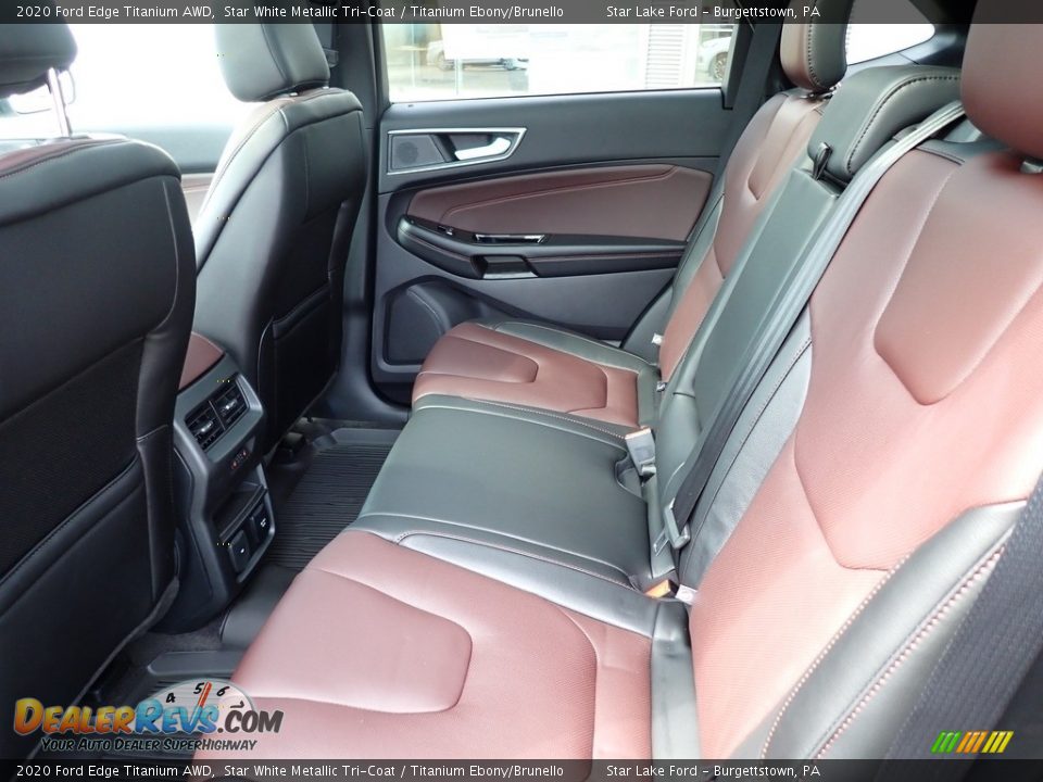 Rear Seat of 2020 Ford Edge Titanium AWD Photo #11
