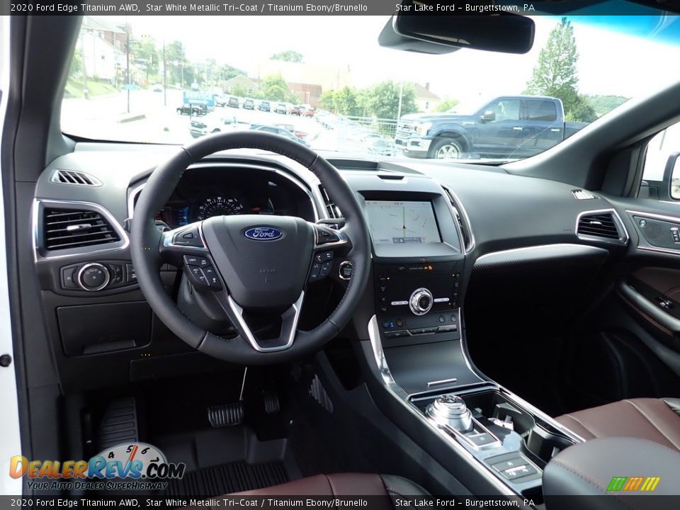 Dashboard of 2020 Ford Edge Titanium AWD Photo #12