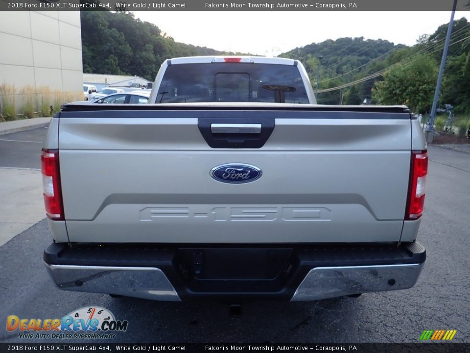 2018 Ford F150 XLT SuperCab 4x4 White Gold / Light Camel Photo #3