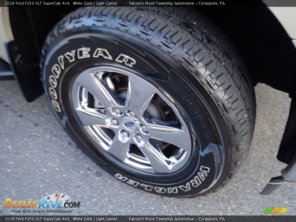 2018 Ford F150 XLT SuperCab 4x4 White Gold / Light Camel Photo #9