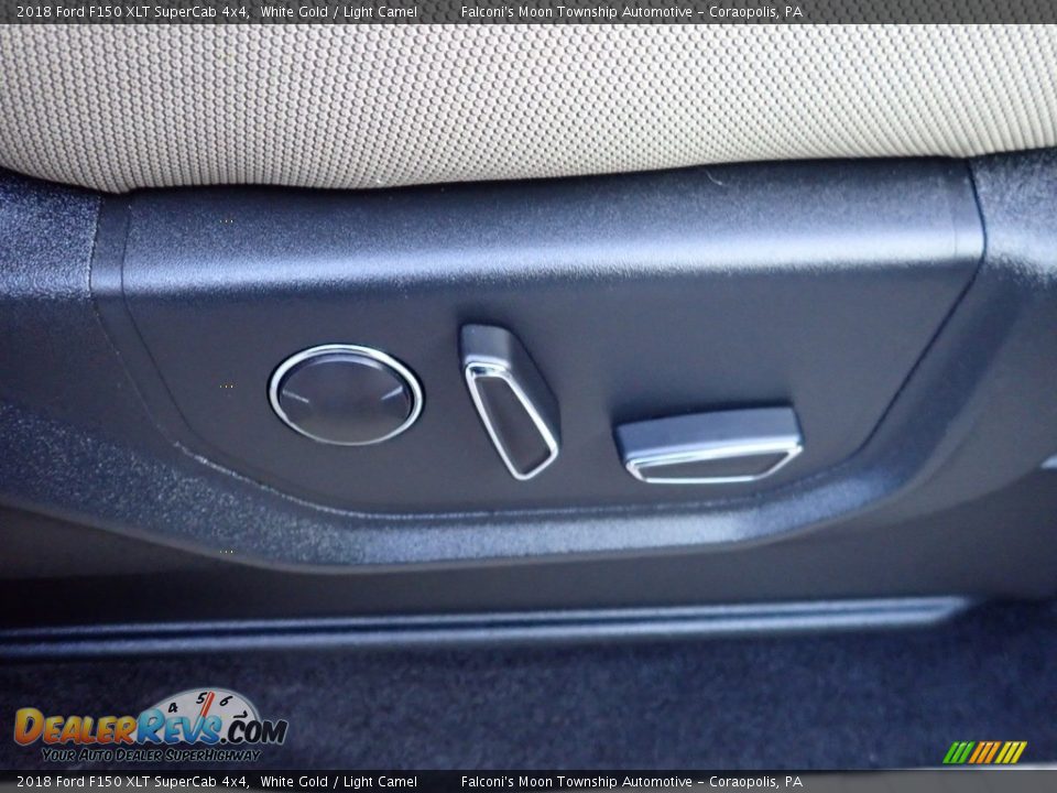 2018 Ford F150 XLT SuperCab 4x4 White Gold / Light Camel Photo #12