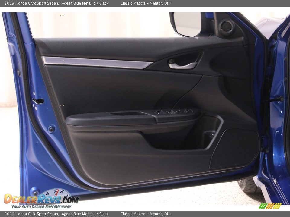 2019 Honda Civic Sport Sedan Agean Blue Metallic / Black Photo #4
