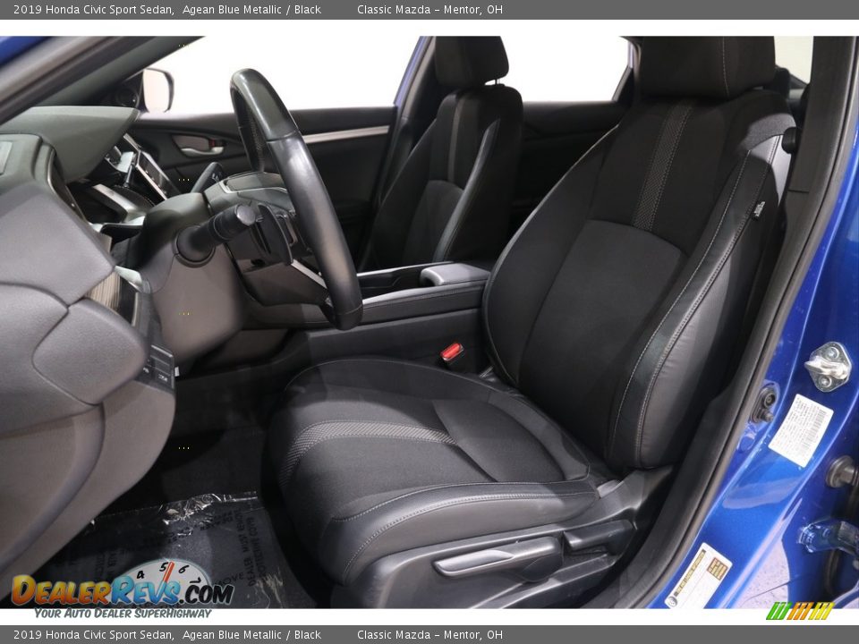 2019 Honda Civic Sport Sedan Agean Blue Metallic / Black Photo #5