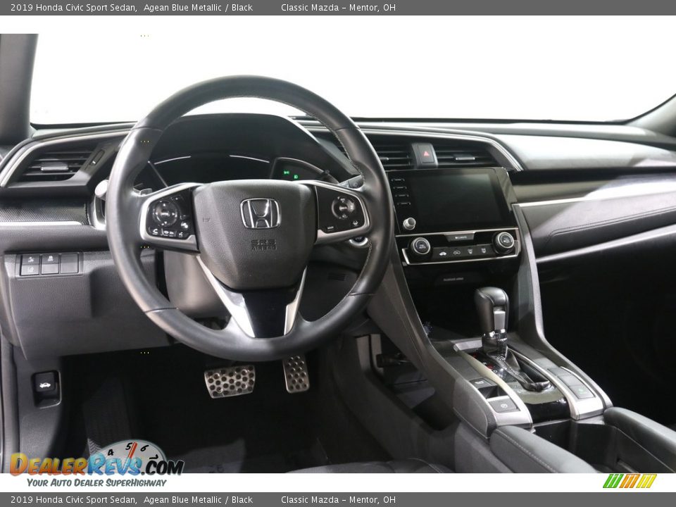 2019 Honda Civic Sport Sedan Agean Blue Metallic / Black Photo #6