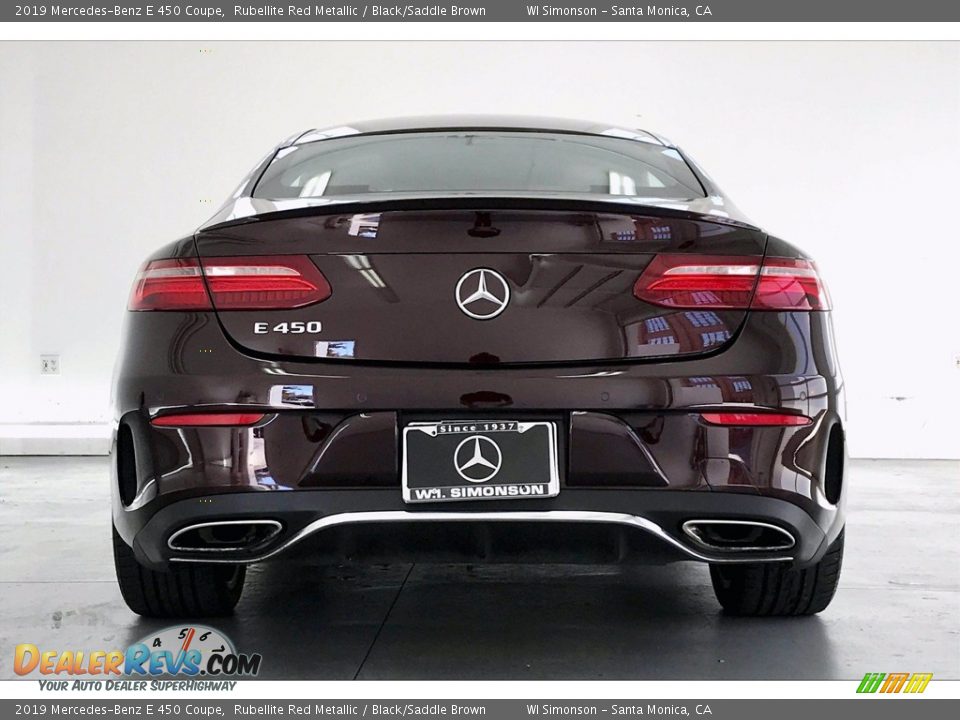 2019 Mercedes-Benz E 450 Coupe Rubellite Red Metallic / Black/Saddle Brown Photo #3