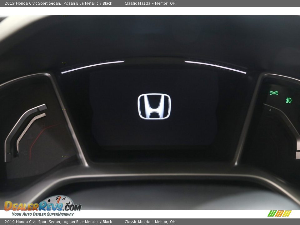2019 Honda Civic Sport Sedan Agean Blue Metallic / Black Photo #8