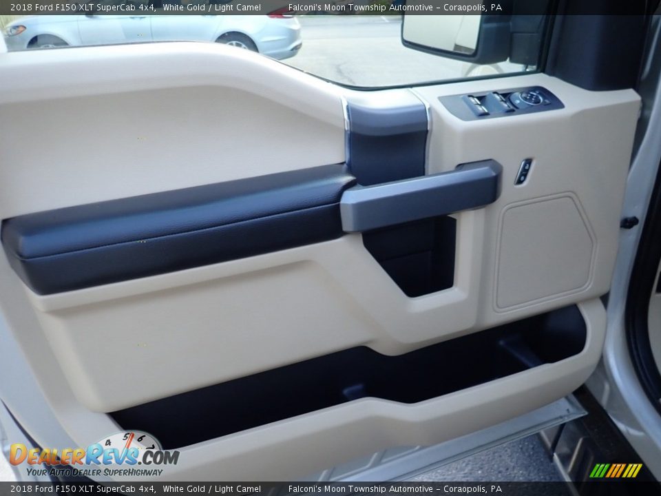 2018 Ford F150 XLT SuperCab 4x4 White Gold / Light Camel Photo #19