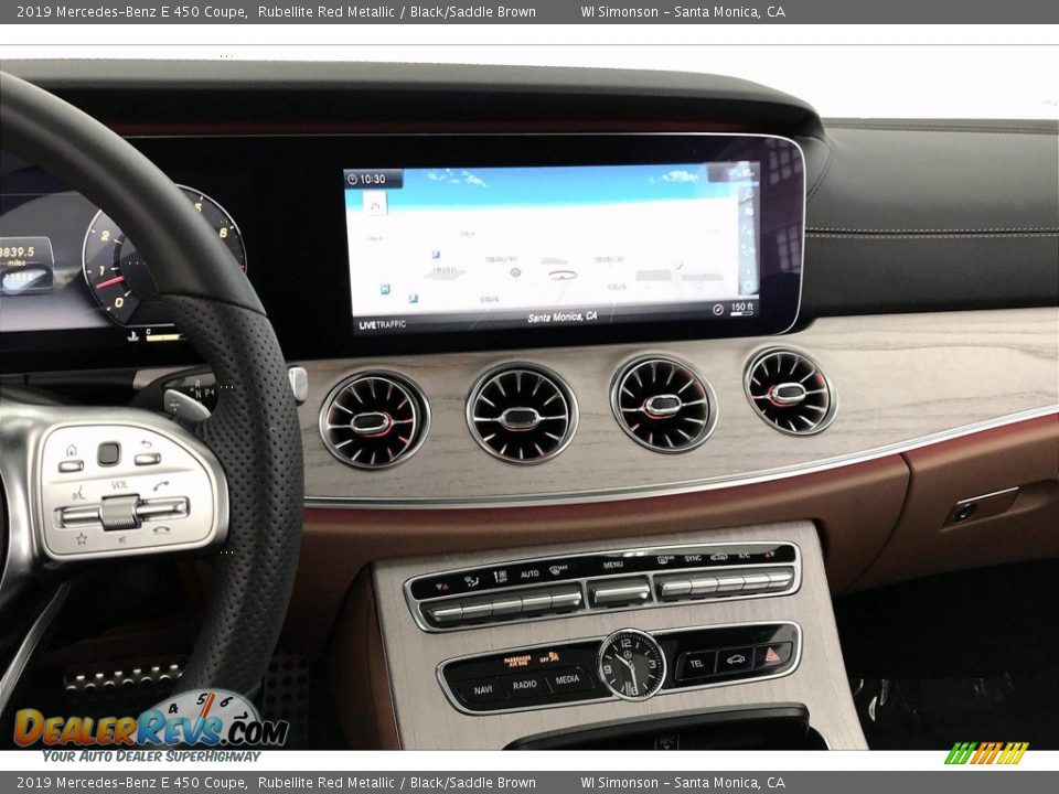 2019 Mercedes-Benz E 450 Coupe Rubellite Red Metallic / Black/Saddle Brown Photo #5