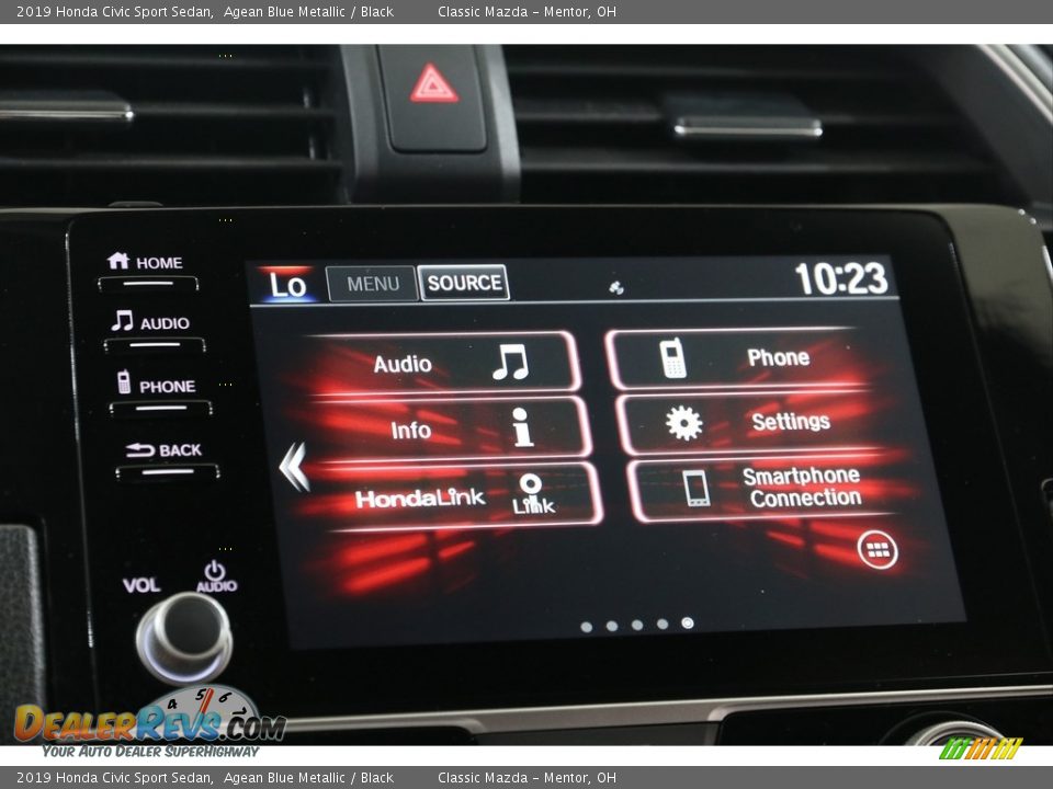 2019 Honda Civic Sport Sedan Agean Blue Metallic / Black Photo #11