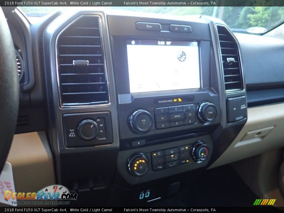 2018 Ford F150 XLT SuperCab 4x4 White Gold / Light Camel Photo #21