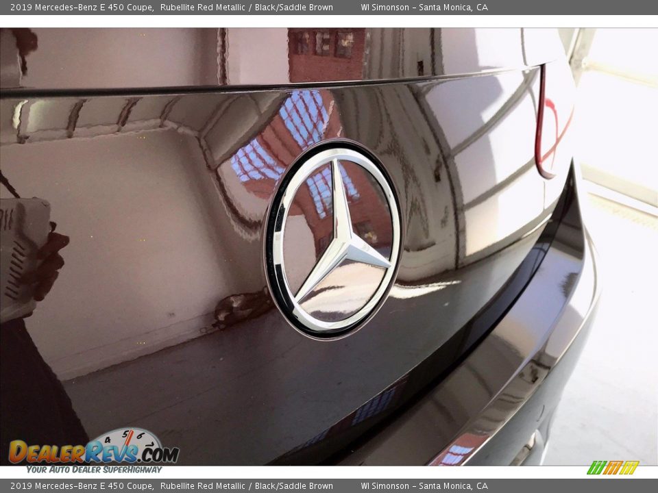 2019 Mercedes-Benz E 450 Coupe Rubellite Red Metallic / Black/Saddle Brown Photo #7