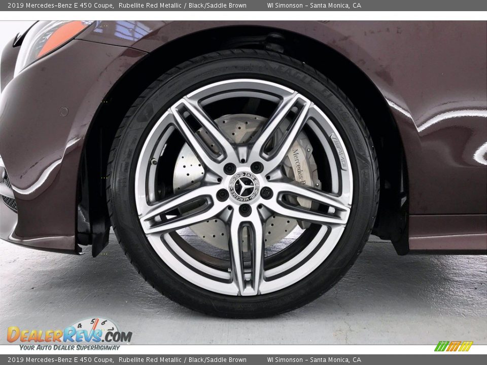 2019 Mercedes-Benz E 450 Coupe Rubellite Red Metallic / Black/Saddle Brown Photo #8