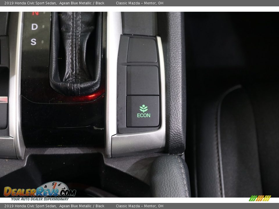 2019 Honda Civic Sport Sedan Agean Blue Metallic / Black Photo #16