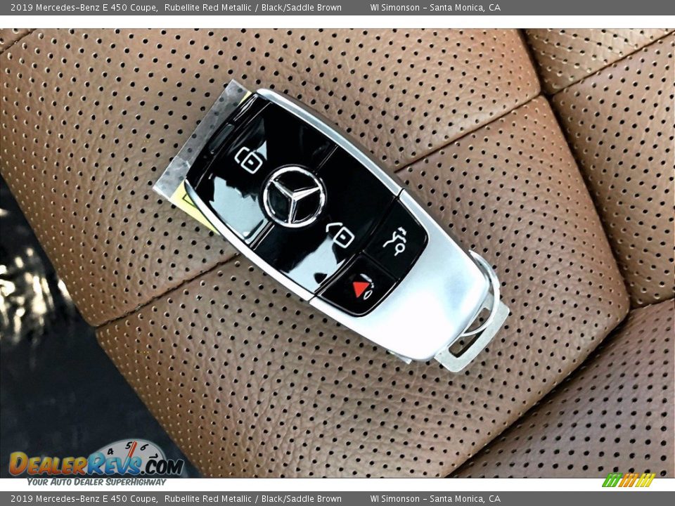 2019 Mercedes-Benz E 450 Coupe Rubellite Red Metallic / Black/Saddle Brown Photo #11
