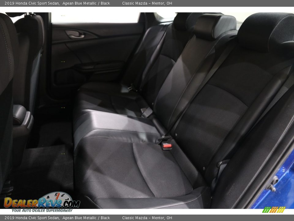 2019 Honda Civic Sport Sedan Agean Blue Metallic / Black Photo #19