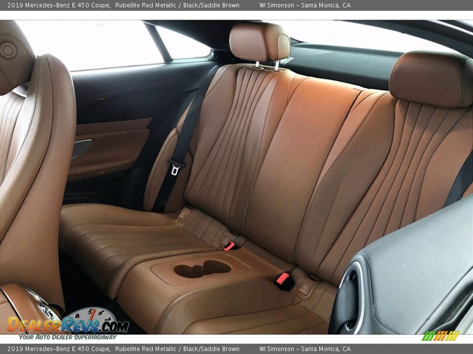 2019 Mercedes-Benz E 450 Coupe Rubellite Red Metallic / Black/Saddle Brown Photo #15