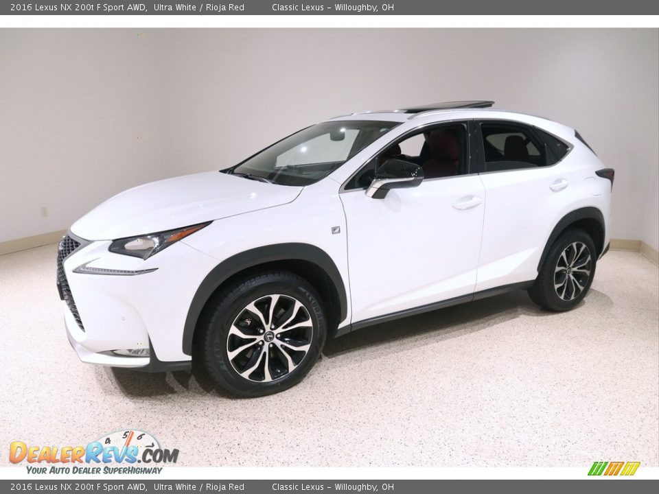 2016 Lexus NX 200t F Sport AWD Ultra White / Rioja Red Photo #3