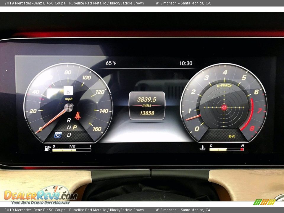 2019 Mercedes-Benz E 450 Coupe Rubellite Red Metallic / Black/Saddle Brown Photo #20