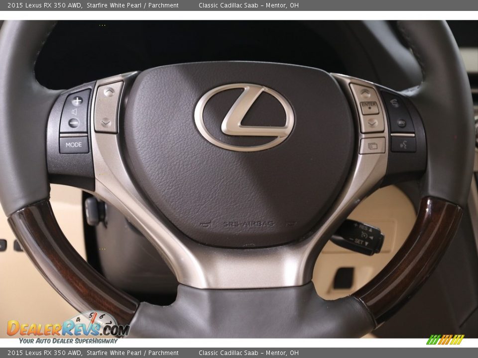 2015 Lexus RX 350 AWD Starfire White Pearl / Parchment Photo #11