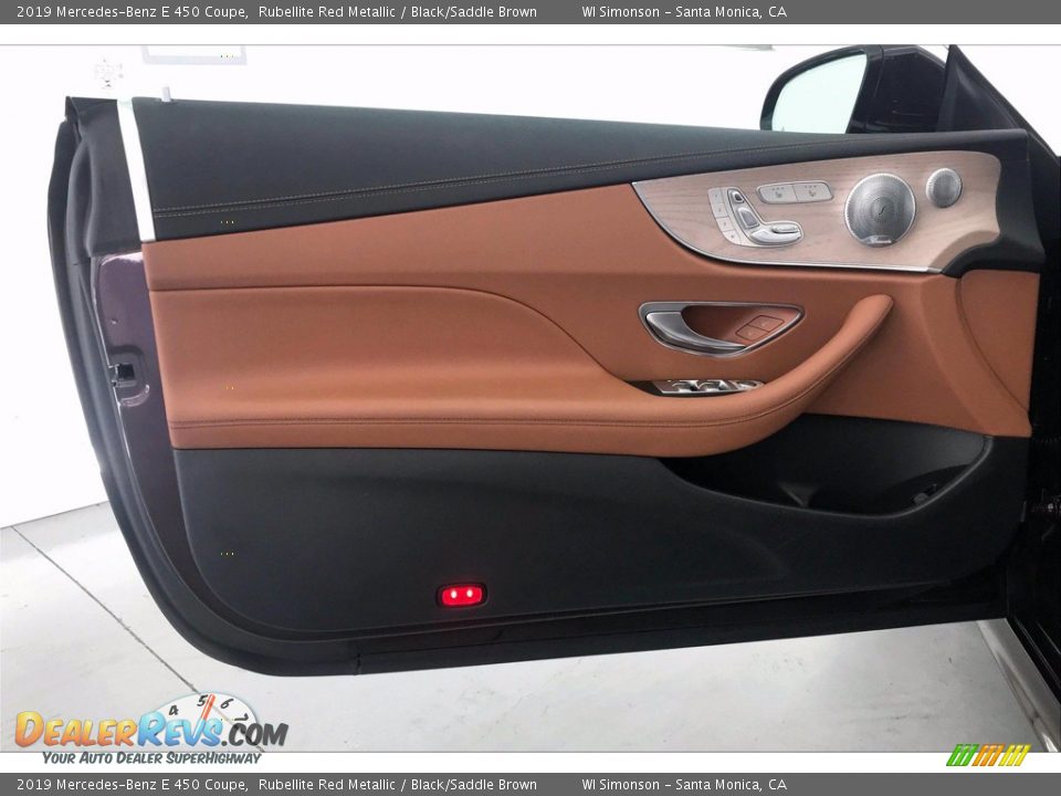 2019 Mercedes-Benz E 450 Coupe Rubellite Red Metallic / Black/Saddle Brown Photo #25