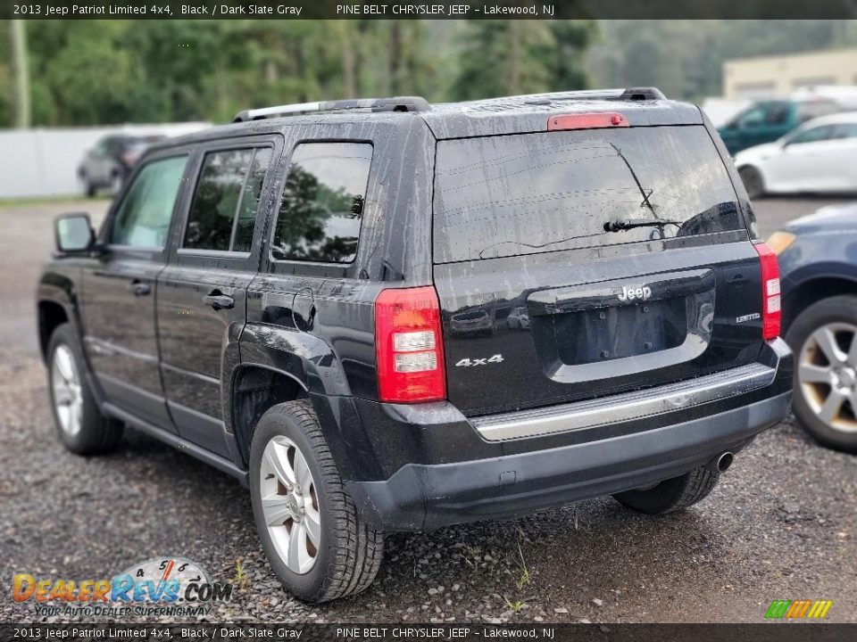 2013 Jeep Patriot Limited 4x4 Black / Dark Slate Gray Photo #4