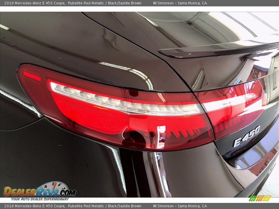2019 Mercedes-Benz E 450 Coupe Rubellite Red Metallic / Black/Saddle Brown Photo #26