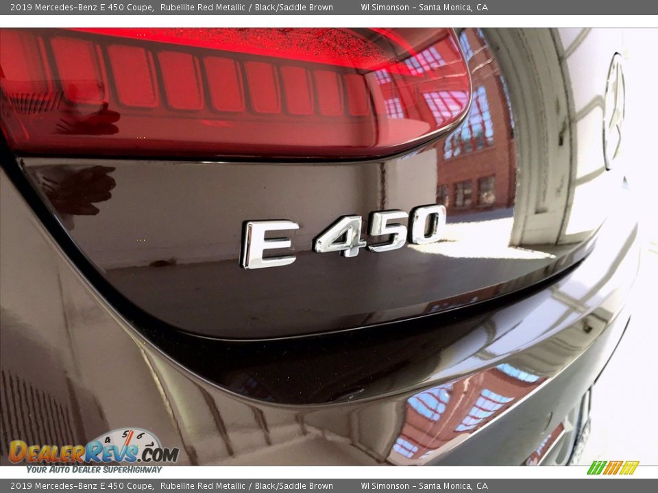 2019 Mercedes-Benz E 450 Coupe Rubellite Red Metallic / Black/Saddle Brown Photo #27