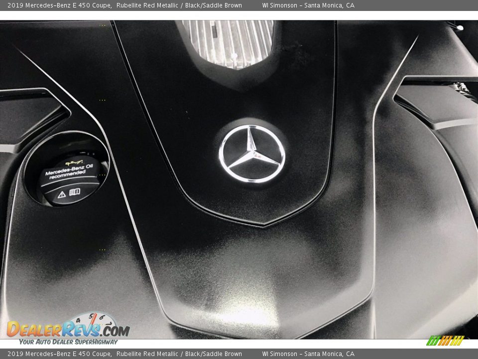 2019 Mercedes-Benz E 450 Coupe Rubellite Red Metallic / Black/Saddle Brown Photo #31