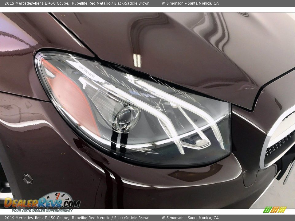 2019 Mercedes-Benz E 450 Coupe Rubellite Red Metallic / Black/Saddle Brown Photo #32