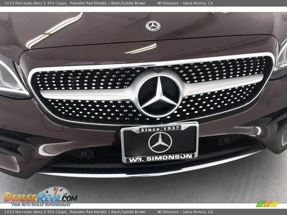 2019 Mercedes-Benz E 450 Coupe Rubellite Red Metallic / Black/Saddle Brown Photo #33