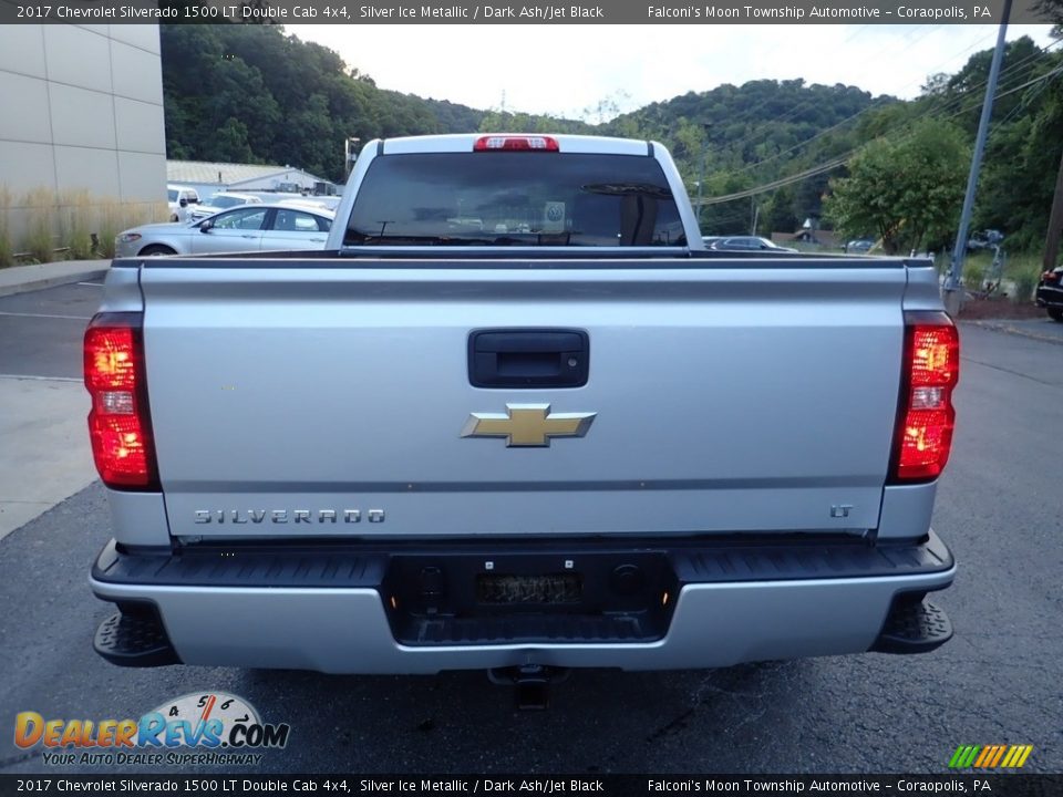 2017 Chevrolet Silverado 1500 LT Double Cab 4x4 Silver Ice Metallic / Dark Ash/Jet Black Photo #3