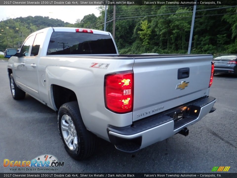 2017 Chevrolet Silverado 1500 LT Double Cab 4x4 Silver Ice Metallic / Dark Ash/Jet Black Photo #4