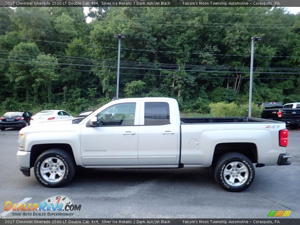 2017 Chevrolet Silverado 1500 LT Double Cab 4x4 Silver Ice Metallic / Dark Ash/Jet Black Photo #5