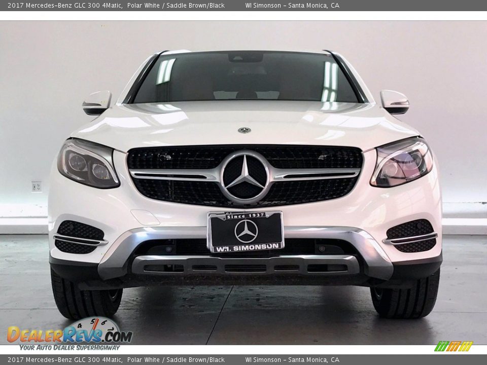 2017 Mercedes-Benz GLC 300 4Matic Polar White / Saddle Brown/Black Photo #2
