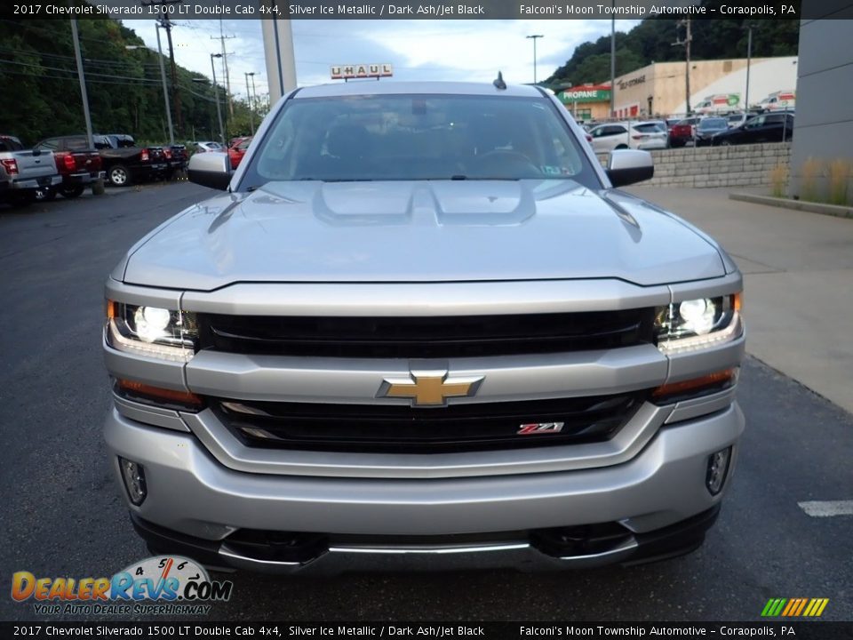 2017 Chevrolet Silverado 1500 LT Double Cab 4x4 Silver Ice Metallic / Dark Ash/Jet Black Photo #7