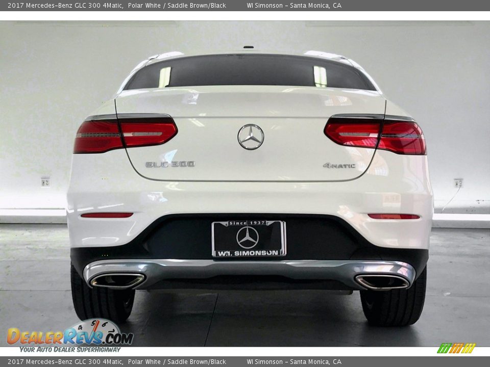 2017 Mercedes-Benz GLC 300 4Matic Polar White / Saddle Brown/Black Photo #3