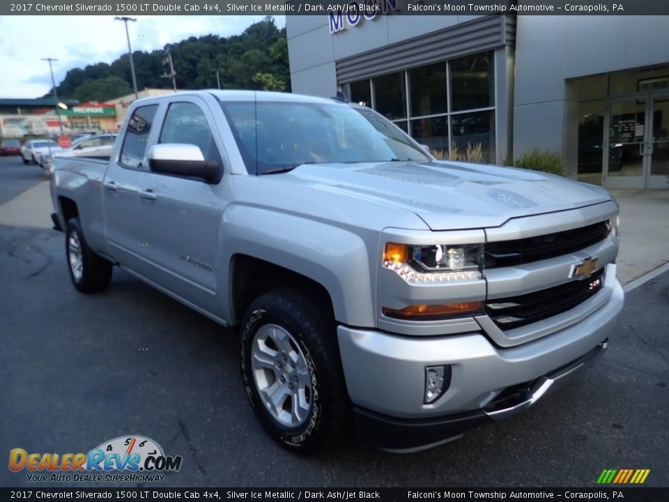 2017 Chevrolet Silverado 1500 LT Double Cab 4x4 Silver Ice Metallic / Dark Ash/Jet Black Photo #8