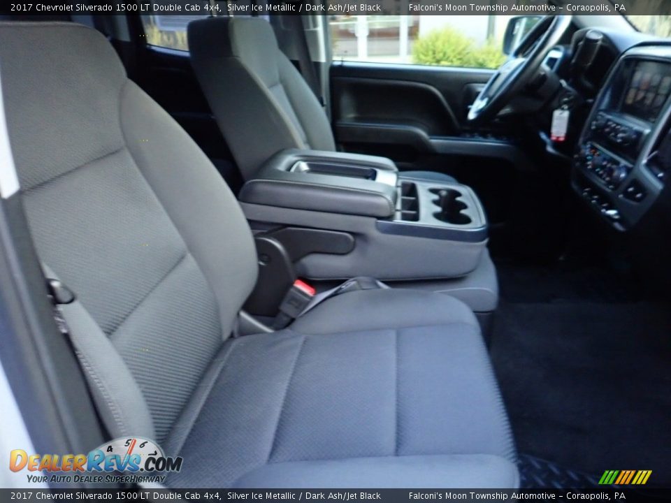 2017 Chevrolet Silverado 1500 LT Double Cab 4x4 Silver Ice Metallic / Dark Ash/Jet Black Photo #10