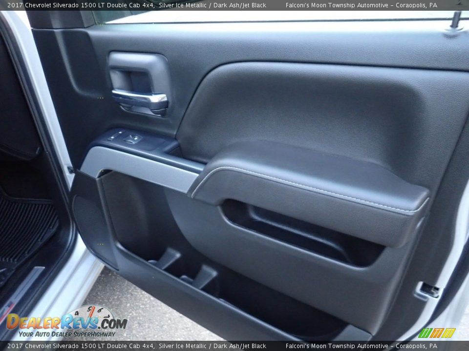 2017 Chevrolet Silverado 1500 LT Double Cab 4x4 Silver Ice Metallic / Dark Ash/Jet Black Photo #12